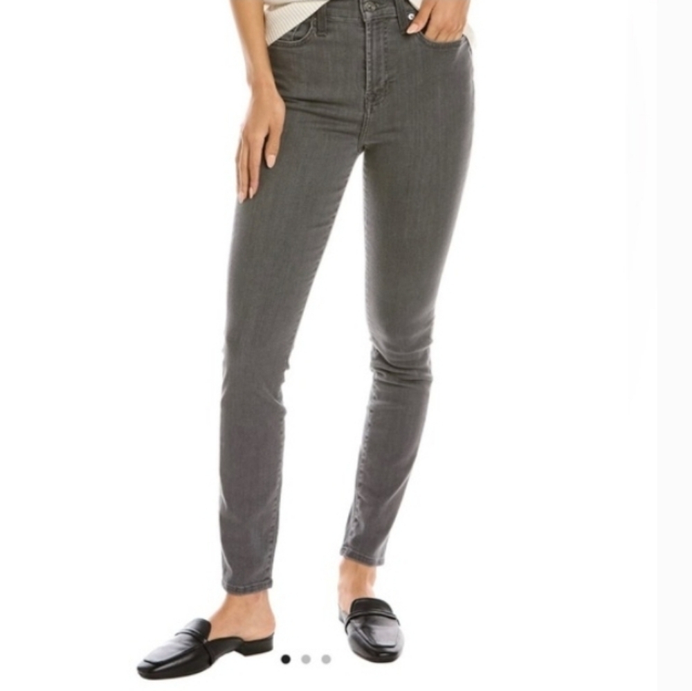 7 For All Mankind Gweneveie Grey  Ankle Skinny Jeans Pants